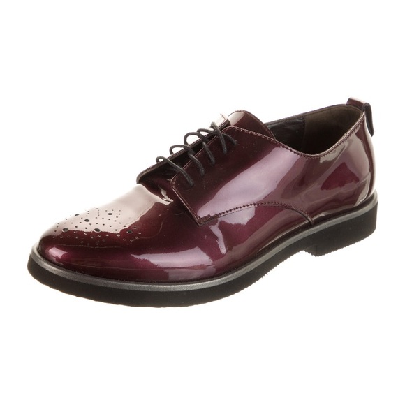Attilio Giusti Leombruni Shoes - AGL “Parker” Patent Oxford in Oxblood